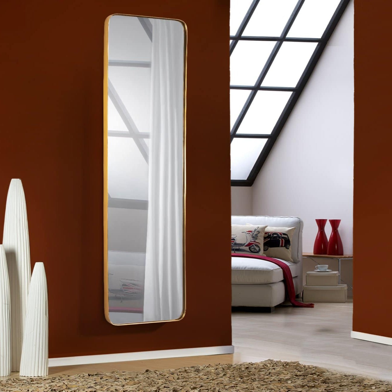 Schuller Orio Espejo rectangular oro 50x165 127417