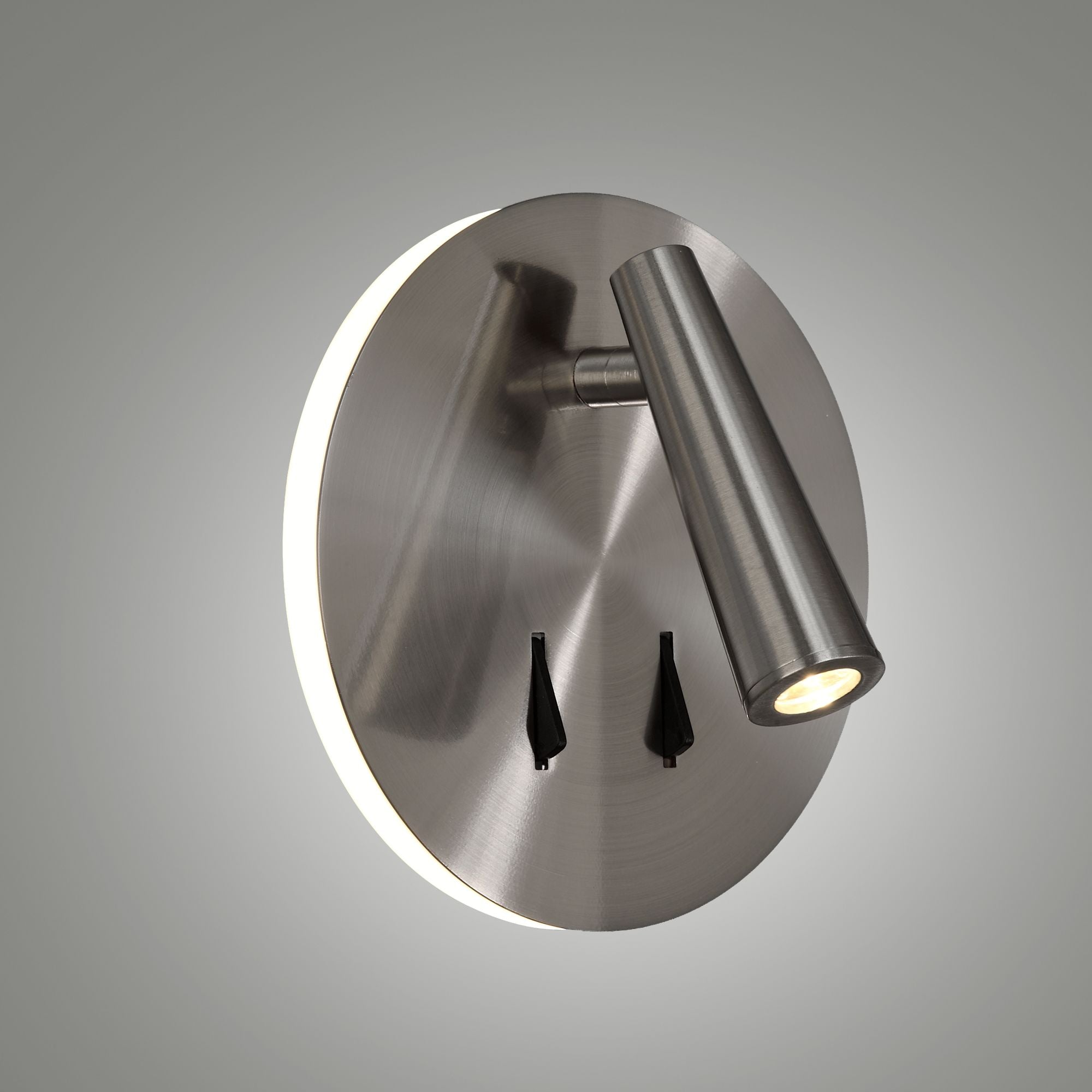 ACB Panau Aplique 16/3660 Niquel Satinado, LED 6W 3000K 540lm + 3W 3000K 285lm, CRI90 , LED integrado, Dos interruptores, Orientable A3660001NS