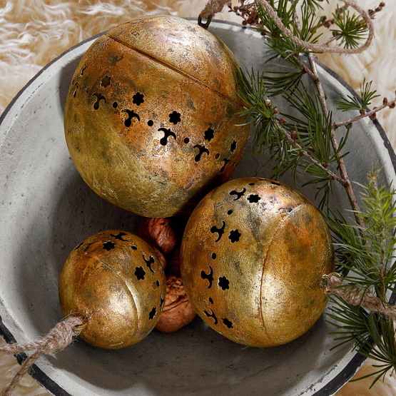 Set de 3 adornos navideños Ysabelle