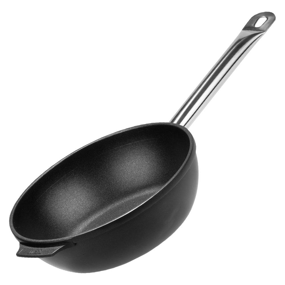 GSW Sartén Alta Inducción Titanium Aluminio Fundición 28cm 3.8L Apta Todo Tipo Cocinas Horno Lavavajillas Base FerroTherm