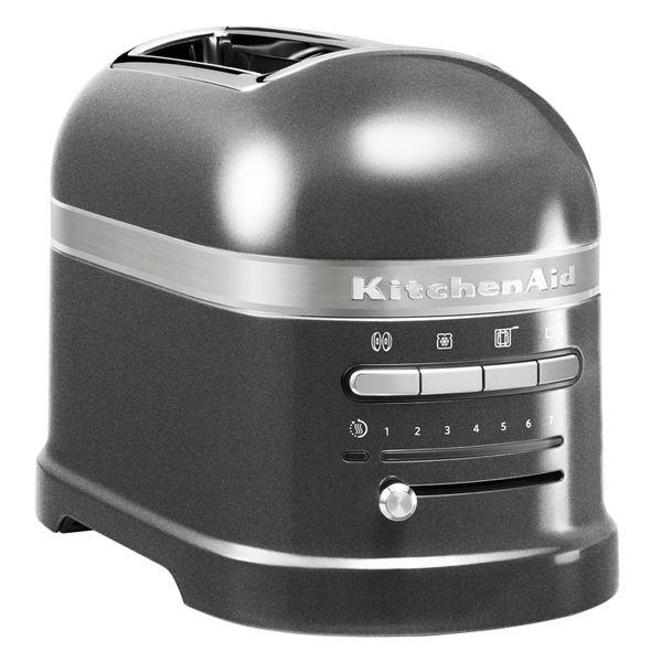 Kitchenaid 5KMT2204 Tostador para 2 Rebanadas, Plata Medallón