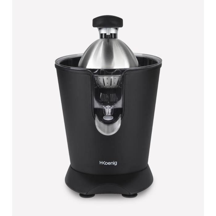 HKoenig AGR82 Exprimidor de cítricos Eléctrico 160W Silencioso Negro Mate Acero Inoxidable