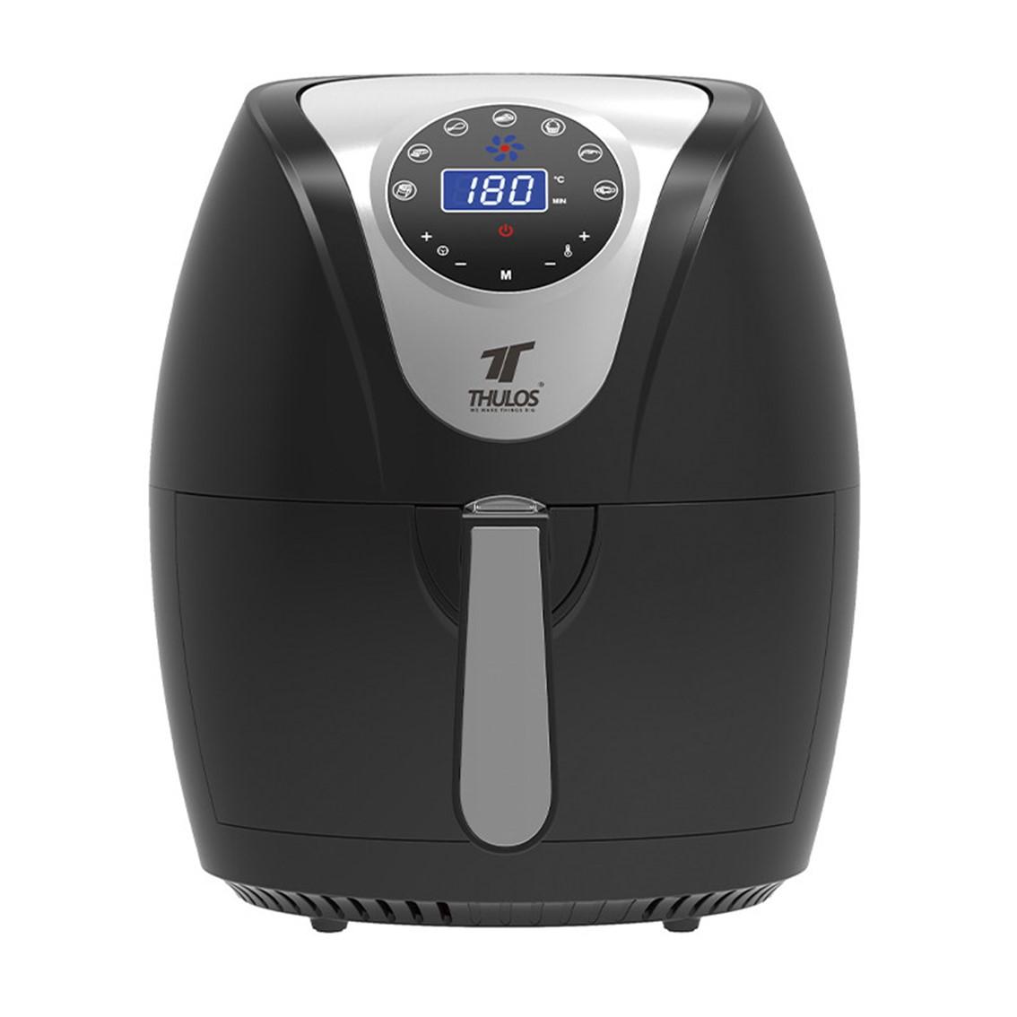 Thulos Freidora de Aire Sin Aceite 4.5L, 1400W, TH-FR3245 - Negro, Pantalla Táctil, Cajón Desmontable