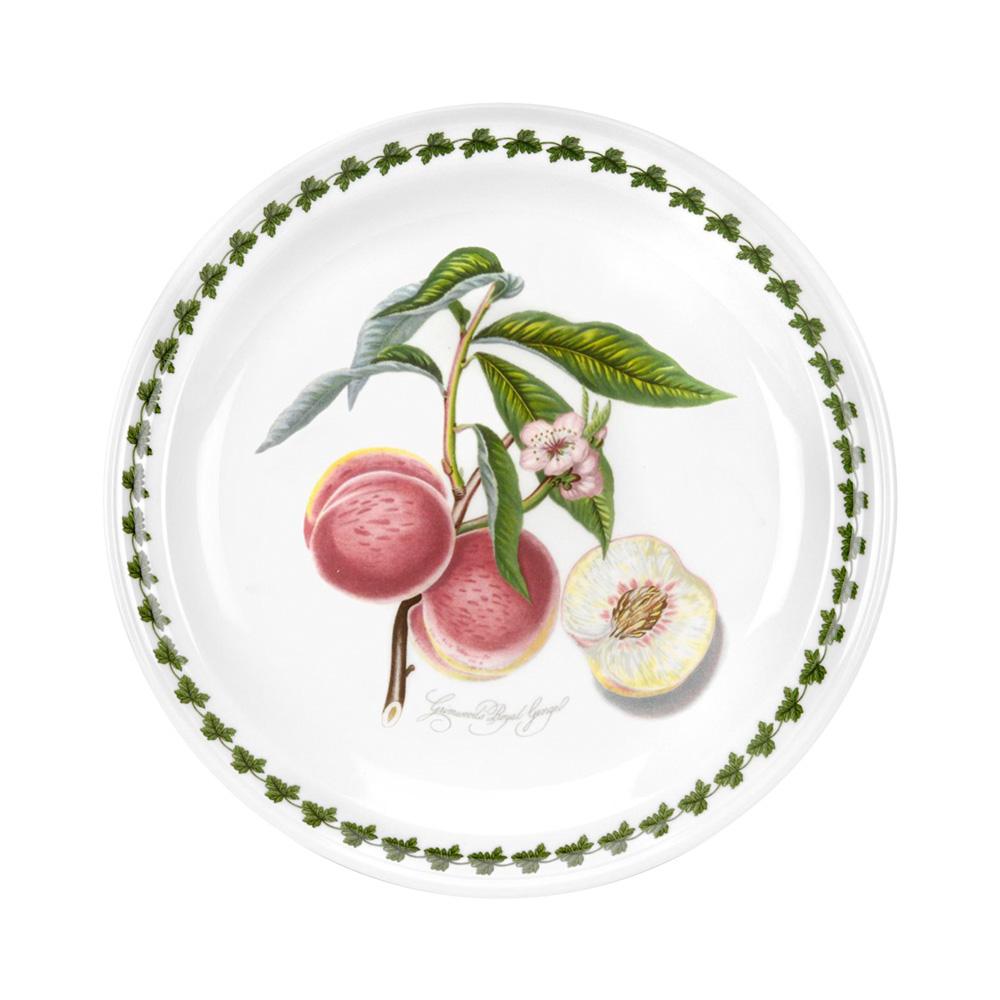 Portmeirion Plato Postre Melocotón Colección Pomona de Cerámica 20 cm (Juego de 6)