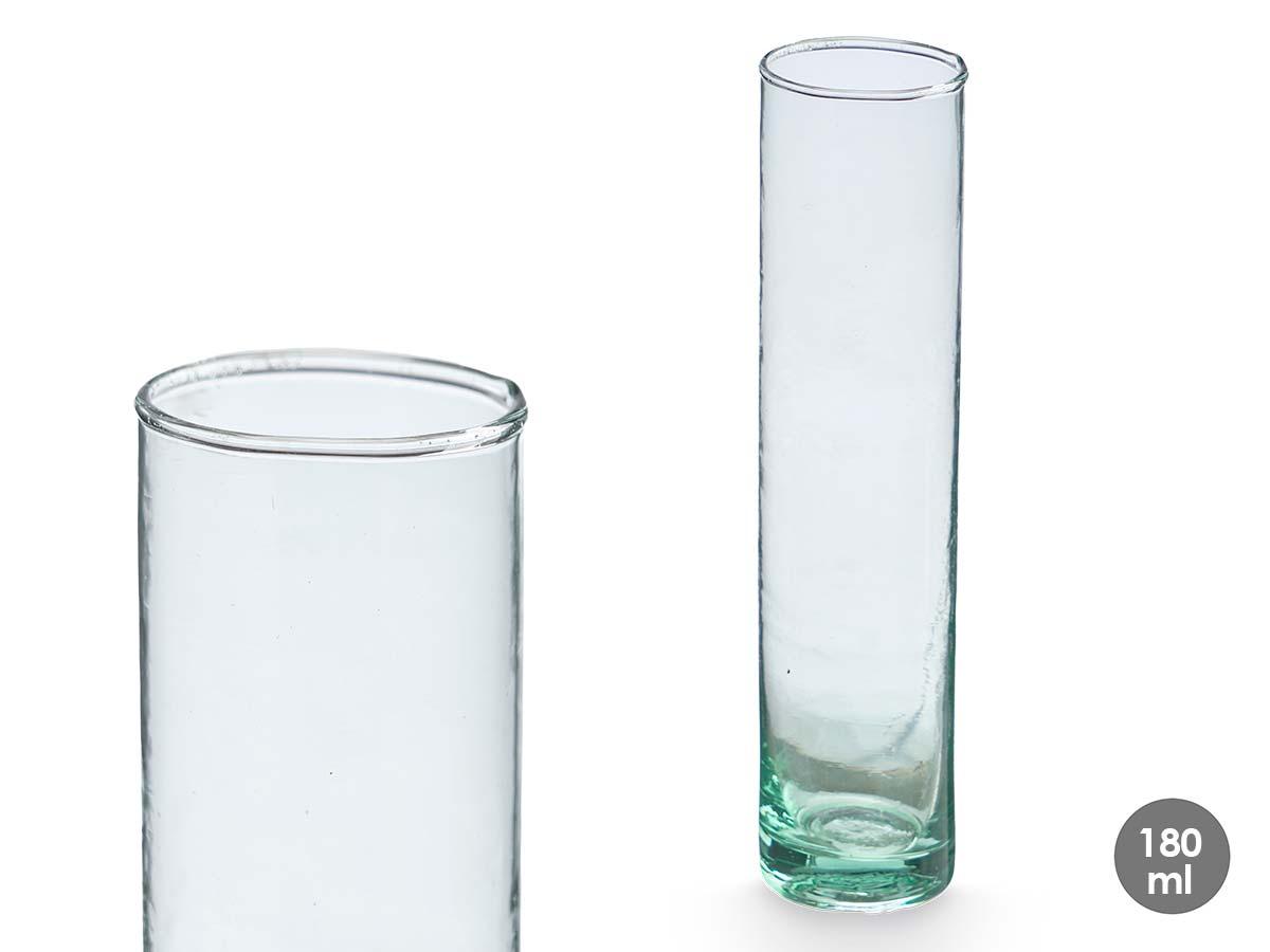 Giftdecor Violetero de Vidrio Reciclado Recto 180 ml, 4x18x4 cm (24 Unidades)