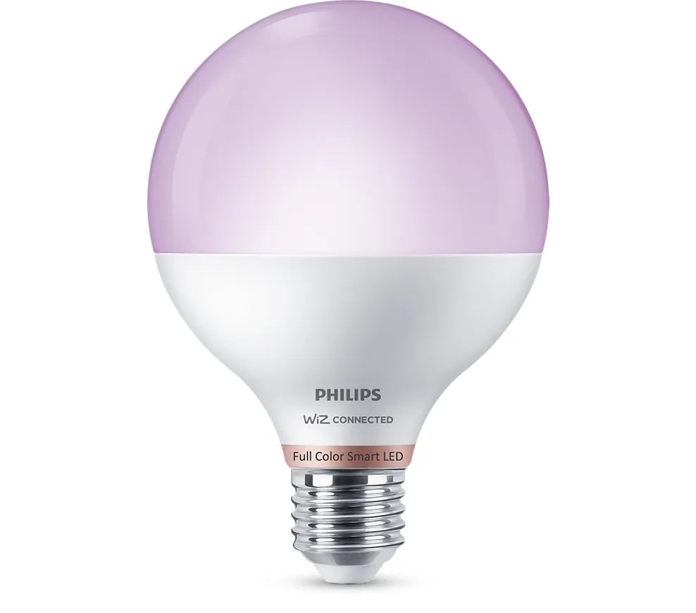 Philips Bombilla LED smart WiZ Globo G95 75W RGB con wifi y Bluetooth 372504