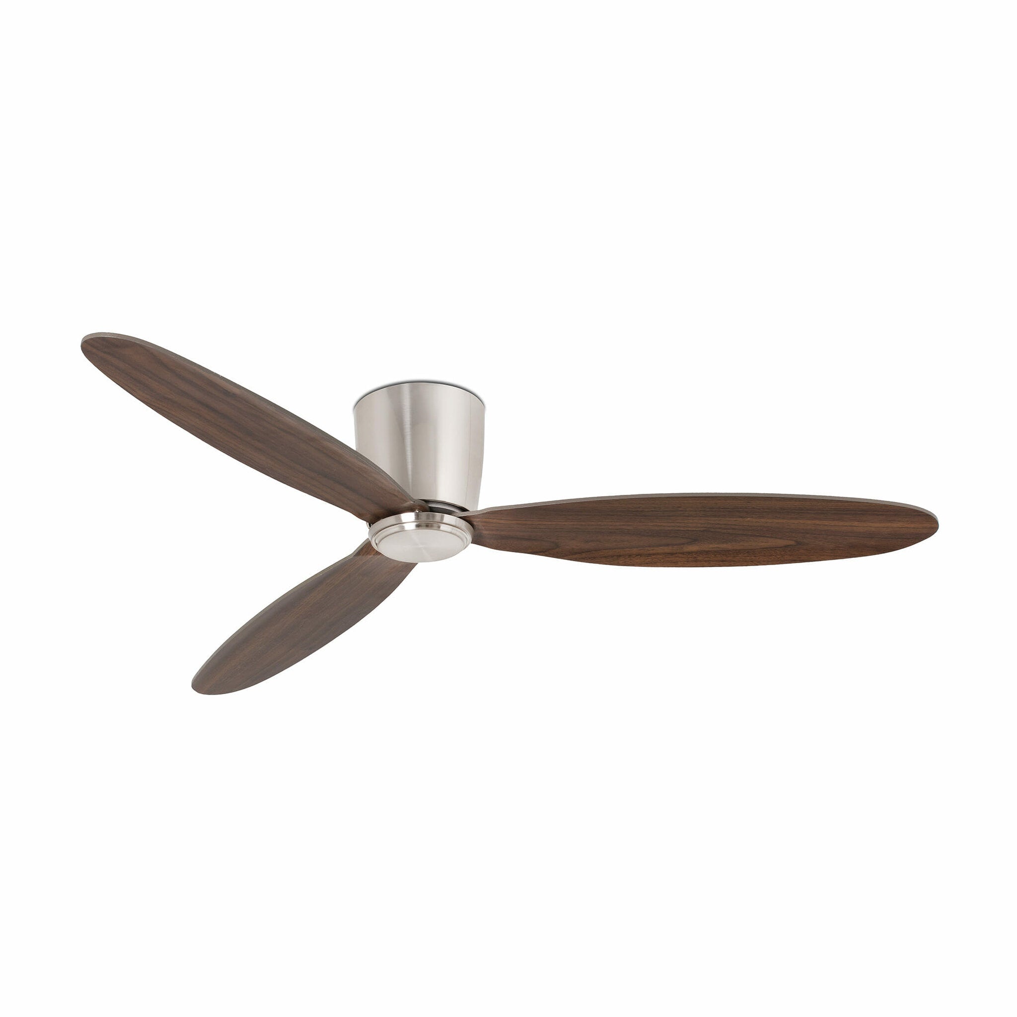 Faro Nias Ventilador sin luz acero y abs palas de madera color claro