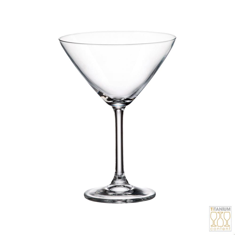 Crystalite Bohemia Copa Cóctel 280 ml, 180 mm alto - Juego de 6 Copas de Cristal de Titanio Gastro-Colibri, duraderas y aptas lavavajillas