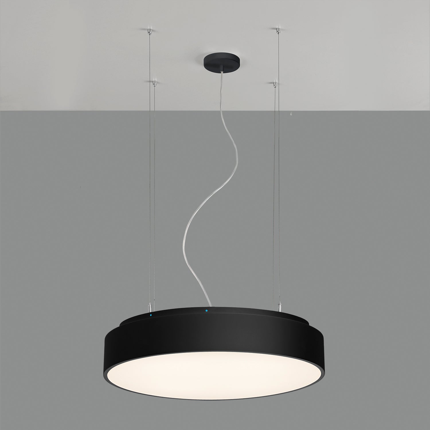 ACB Isia Air Cleaner Lámpara de techo colgante negro T5 UV-C 2x + LED mando a distancia, Slide Switch C3927270N