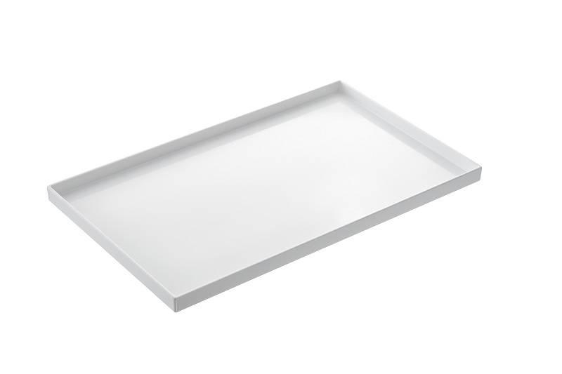 Leone Bandeja Rectangular Melamina Gn 1/2 32,5x26,5x3 cm, Apta para Lavavajillas, Temperatura Máx. 70°C