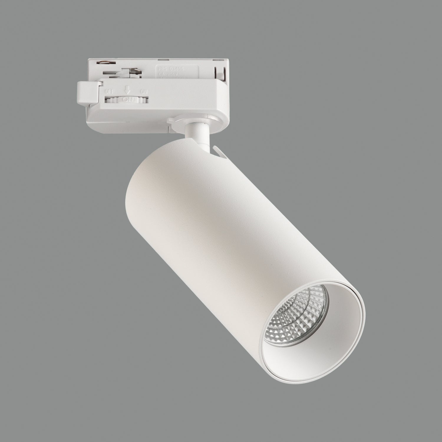 ACB Budelli Track light 4116/5 Blanco texturado, LED GU10 8W, , Orientable, Trifásico universal R41161B