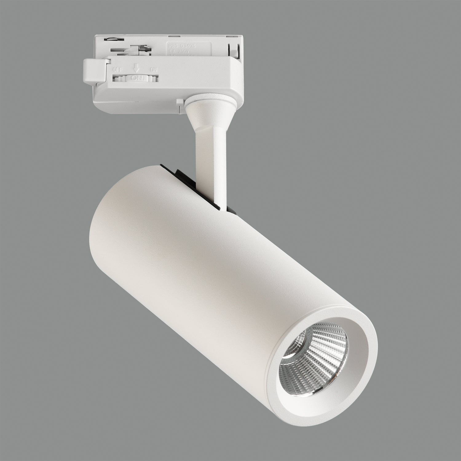 ACB Isquia Track light 4117/6 Blanco texturado, LED COB 13W 3000K 1200lm, CRI95 , Orientable, Trifásico universal R411710B