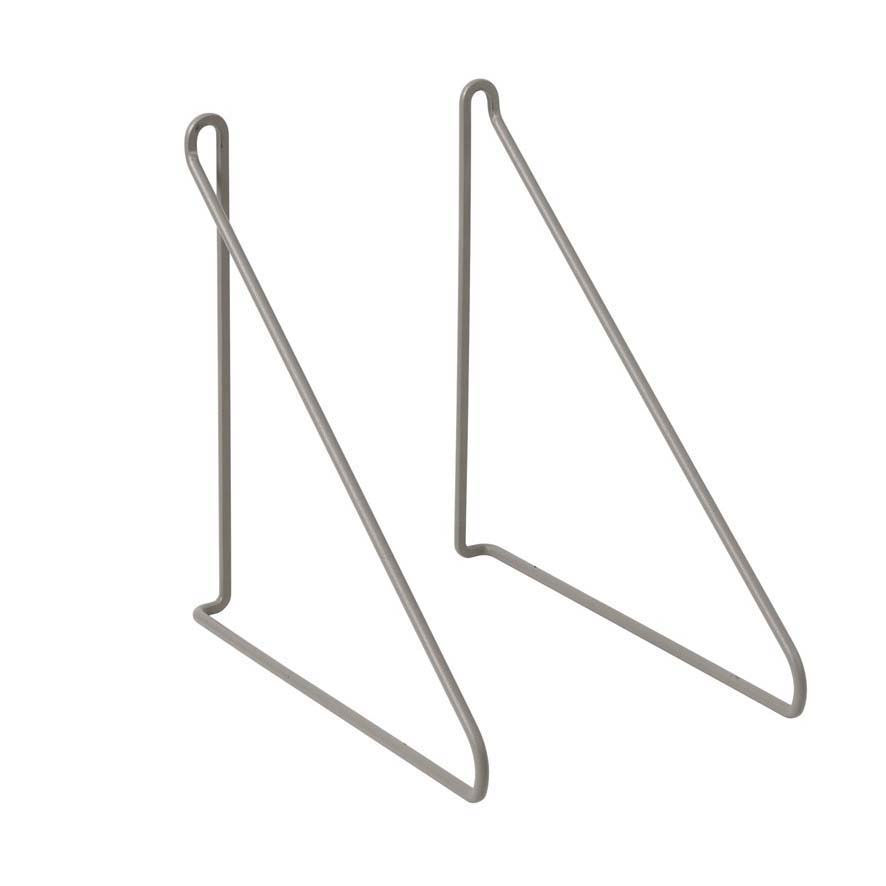 2 Soportes para estante Panola Mourning dove (gris claro)