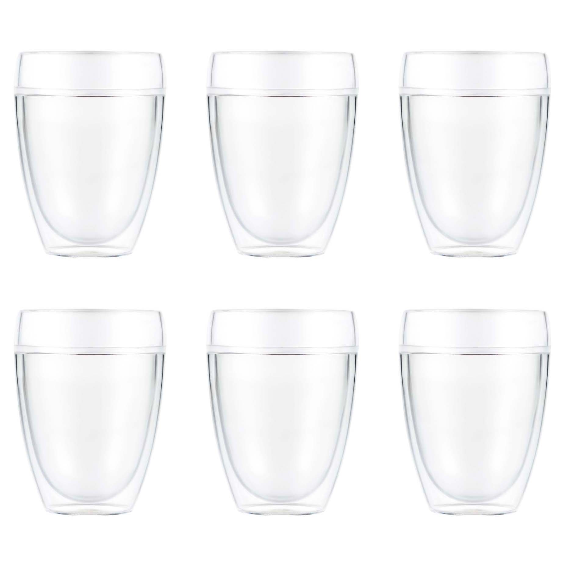 6 Vasos de plástico doble pared Pavina Outdoor 35 cl