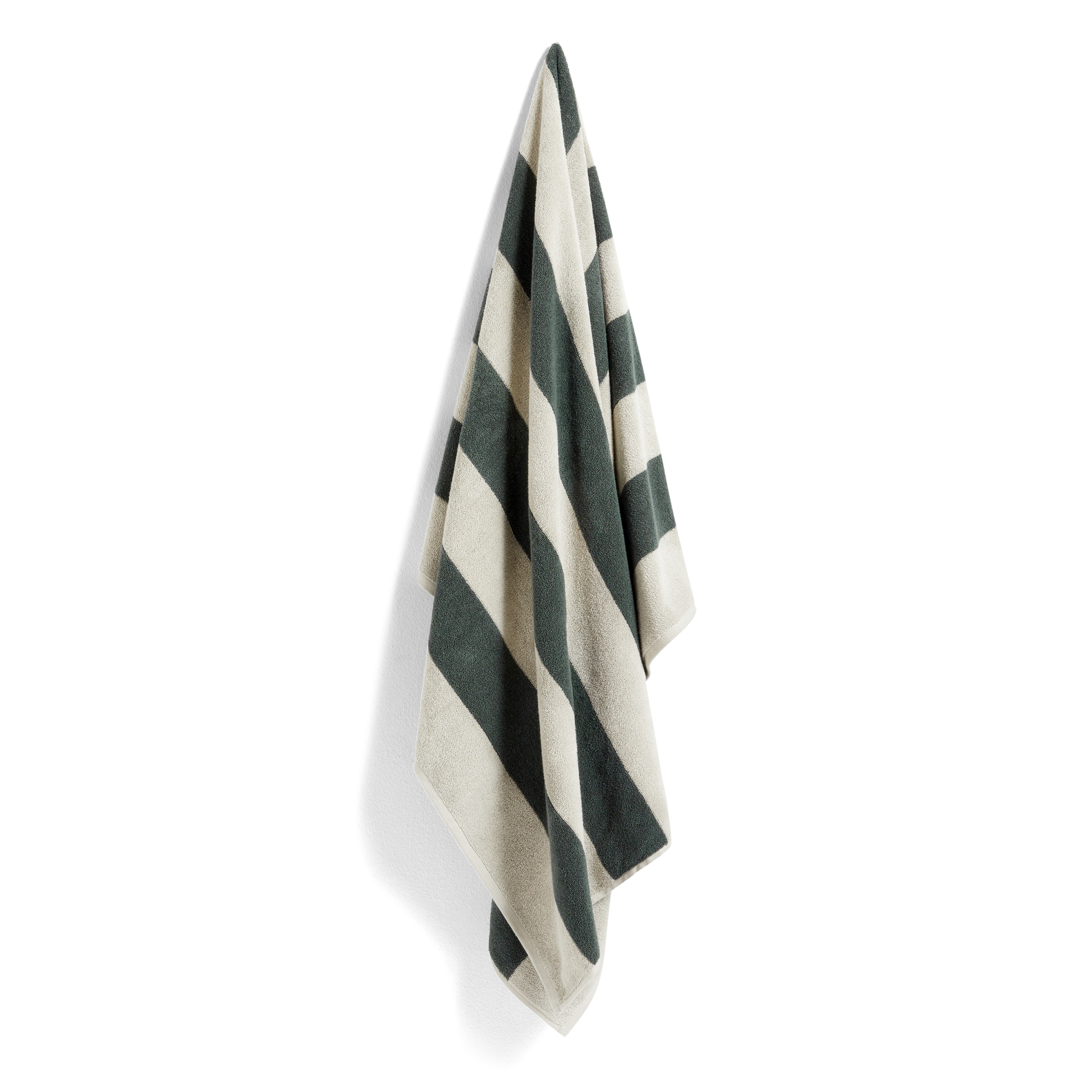 Toalla Frotté Stripe 100x150 cm Dark green
