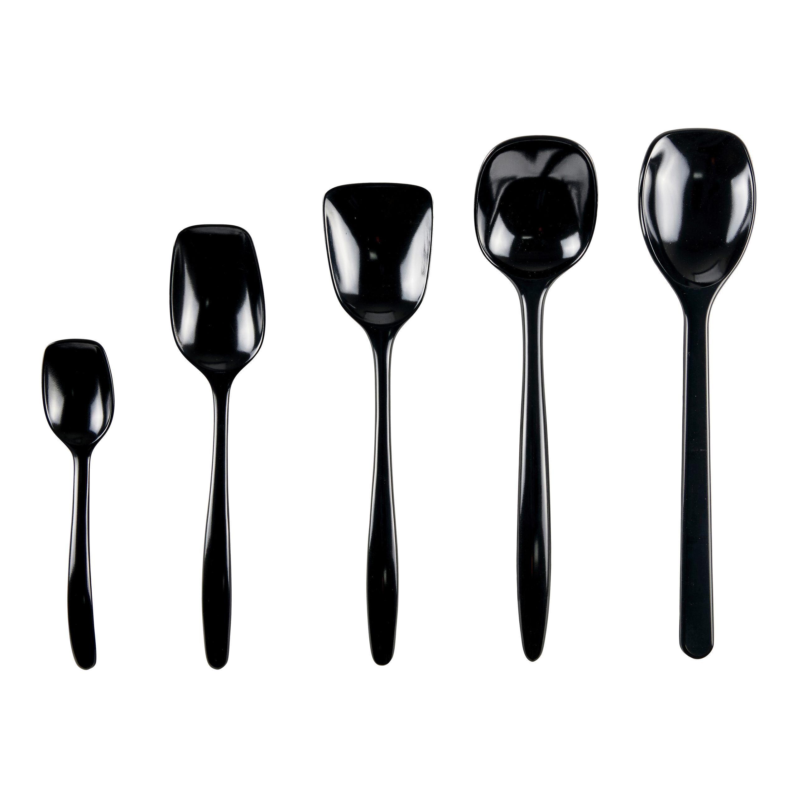 Set de 5 cucharas de cocina Rosti negro
