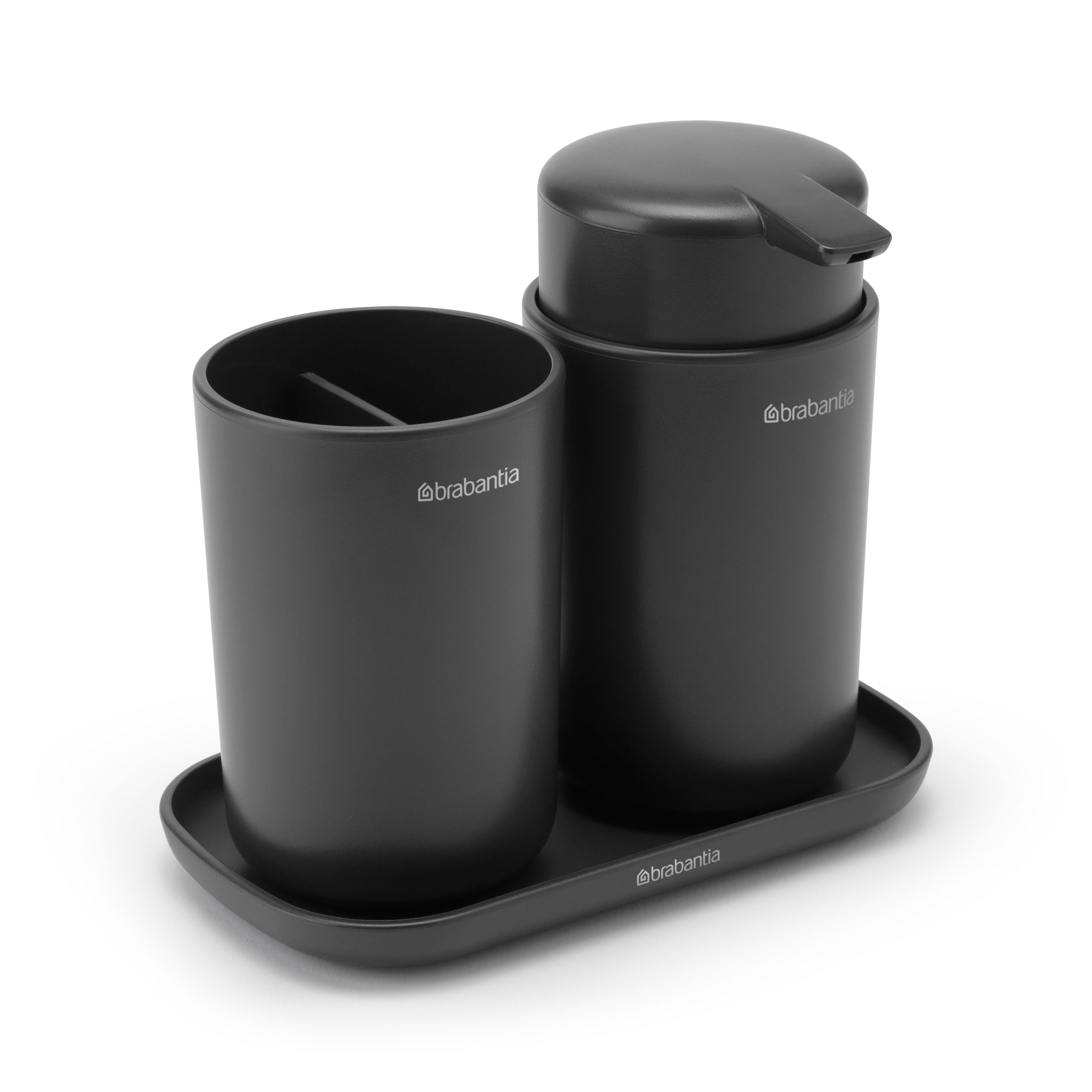 Set de accesorios para el baño ReNew Brabantia gris oscuro