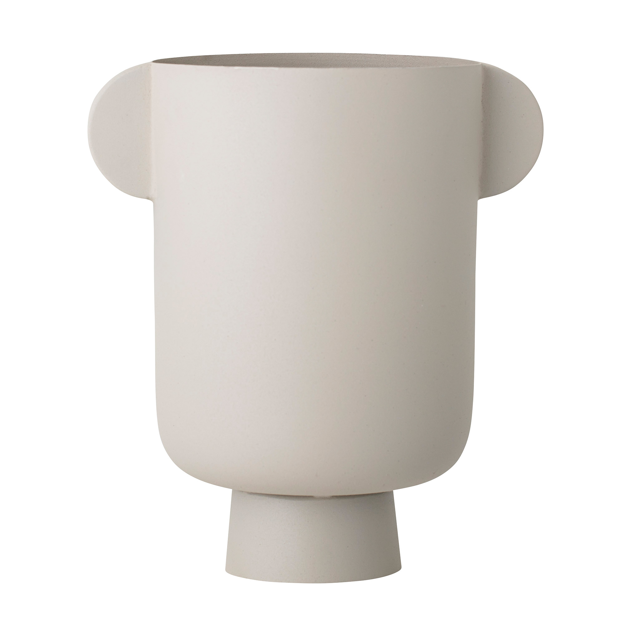 Jarrón de metal Bloomingville 29 cm gris