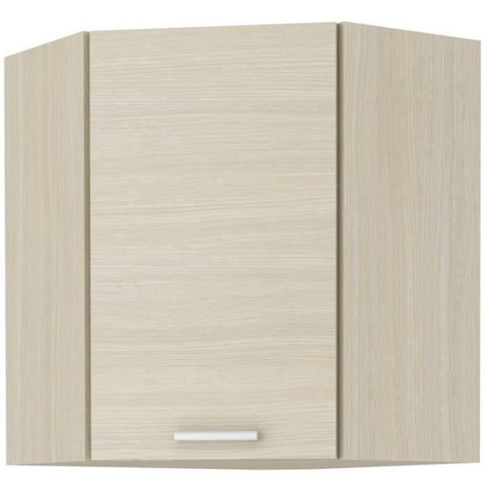 CHAMONIX CHAM5858 Mueble esquinero alto 60/60, acabado roble claro, 58x58x72 cm (An x Prof x Al)