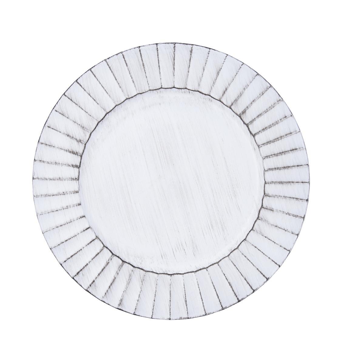 Quid Bajoplato Habitat de Polipropileno Blanco 33 cm (12 Unidades) Apilable, No Apto Uso Alimentario