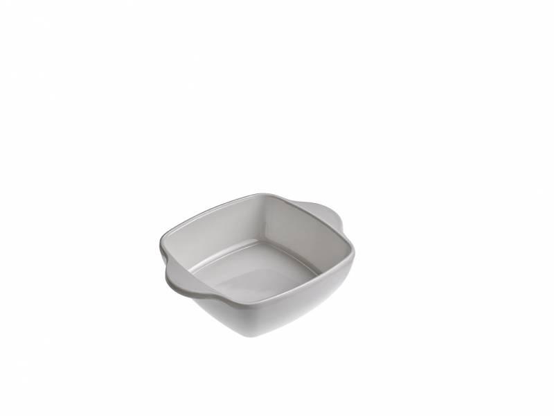 Leone Bol Cuadrado con Asas de Melamina - 11,5x14x4 cm - Apto para Lavavajillas