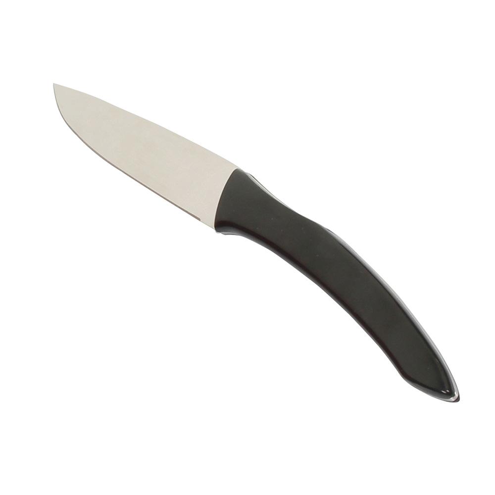 Abert Cuchillo de Carne Liso, Pack de 12 Unidades, Acero Inoxidable/ABS, Apto Lavavajillas, Colección Pizza & Steaks 23,2 cm