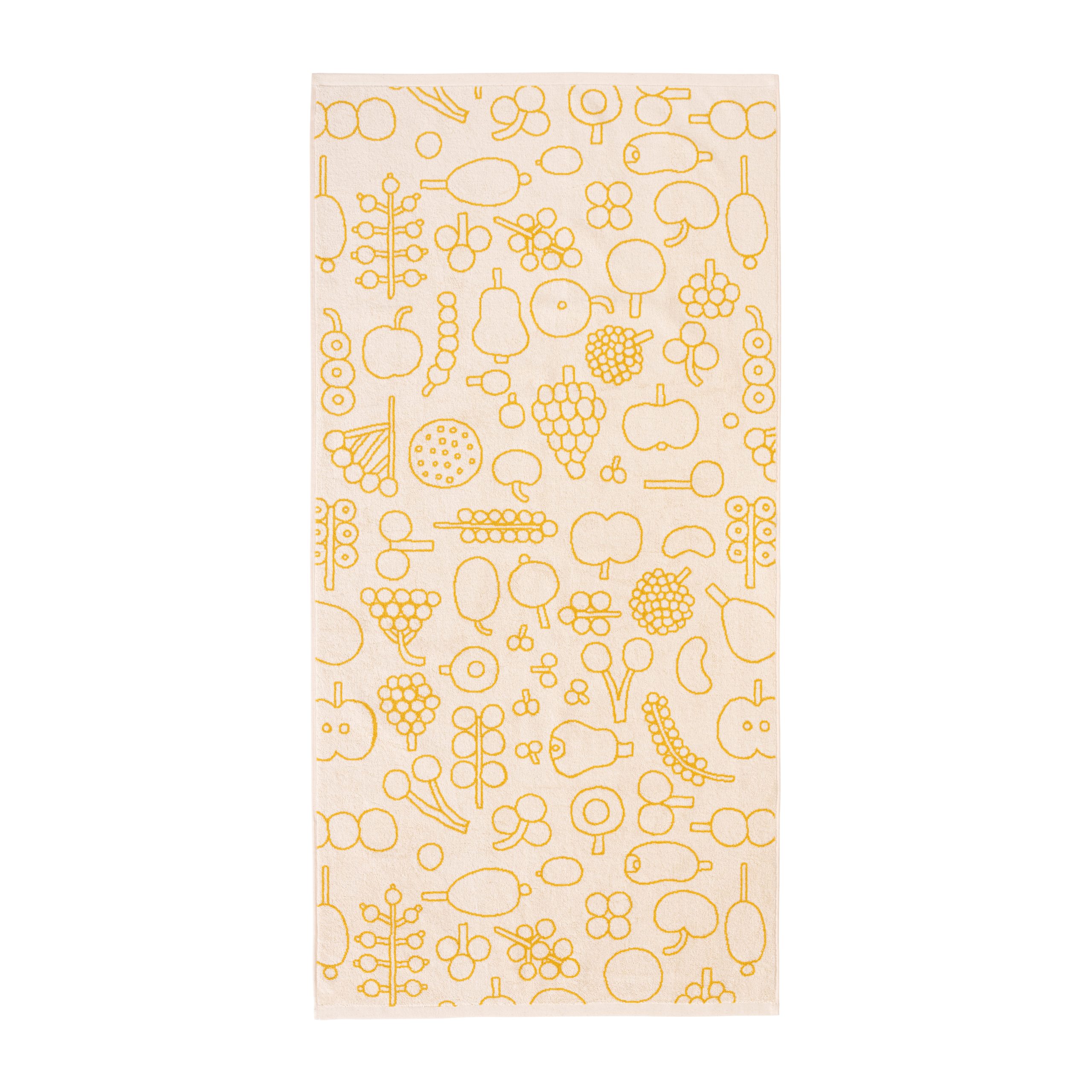 Toalla de baño Oiva Toikka Frutta 70x140 cm amarillo