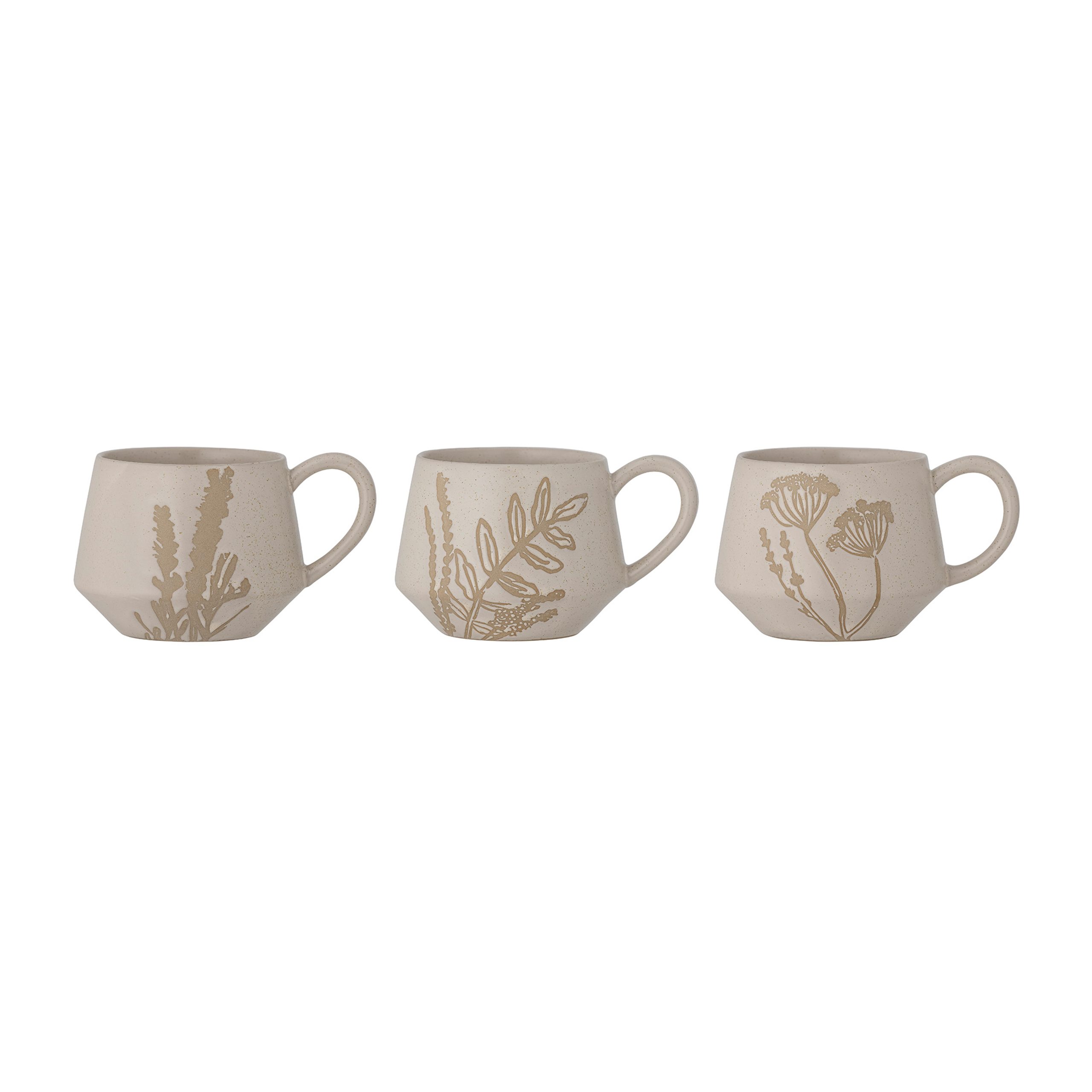 Set de 3 tazas Primrose 38 cl natural