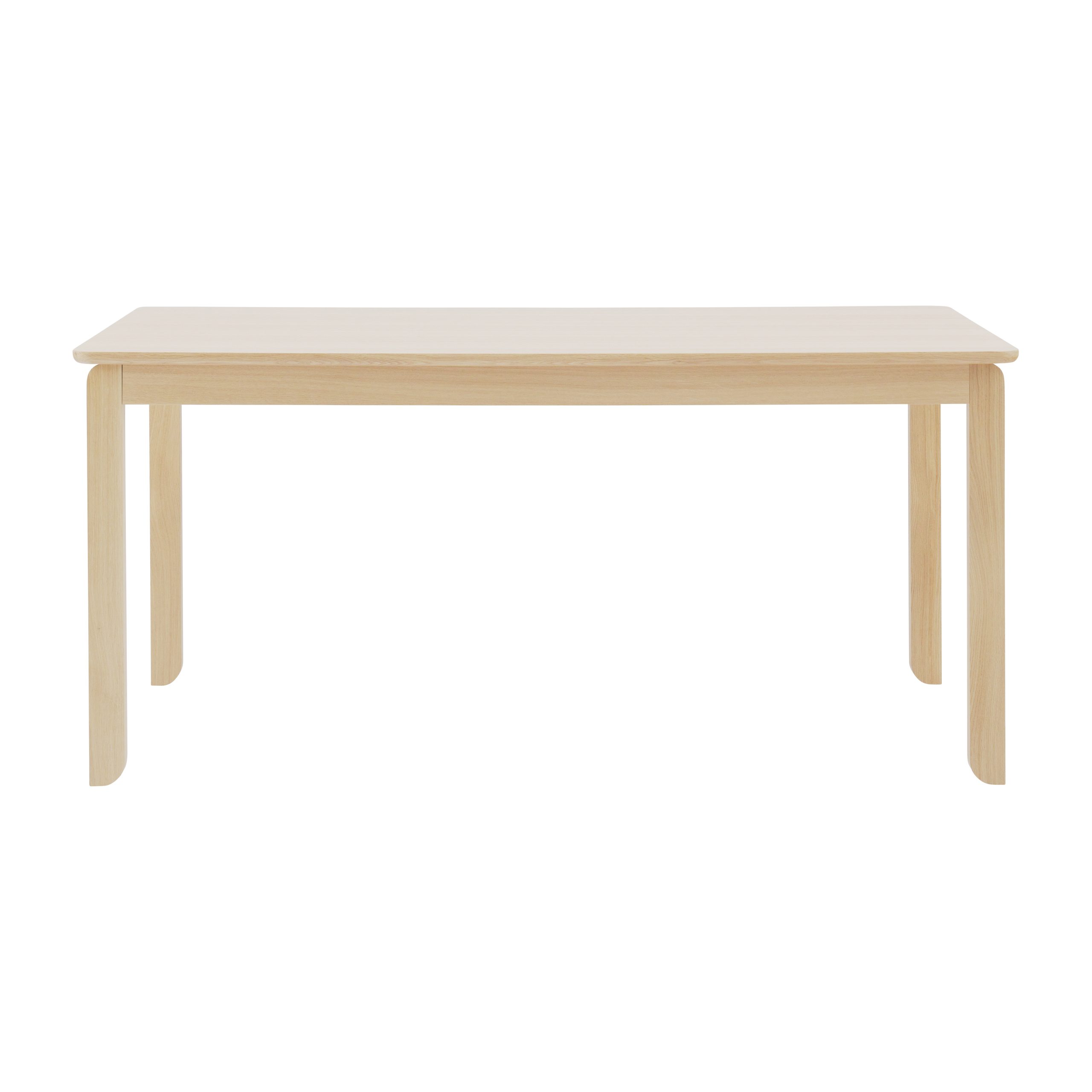 Mesa Alfred 90x160 cm Roble pigmentado blanco
