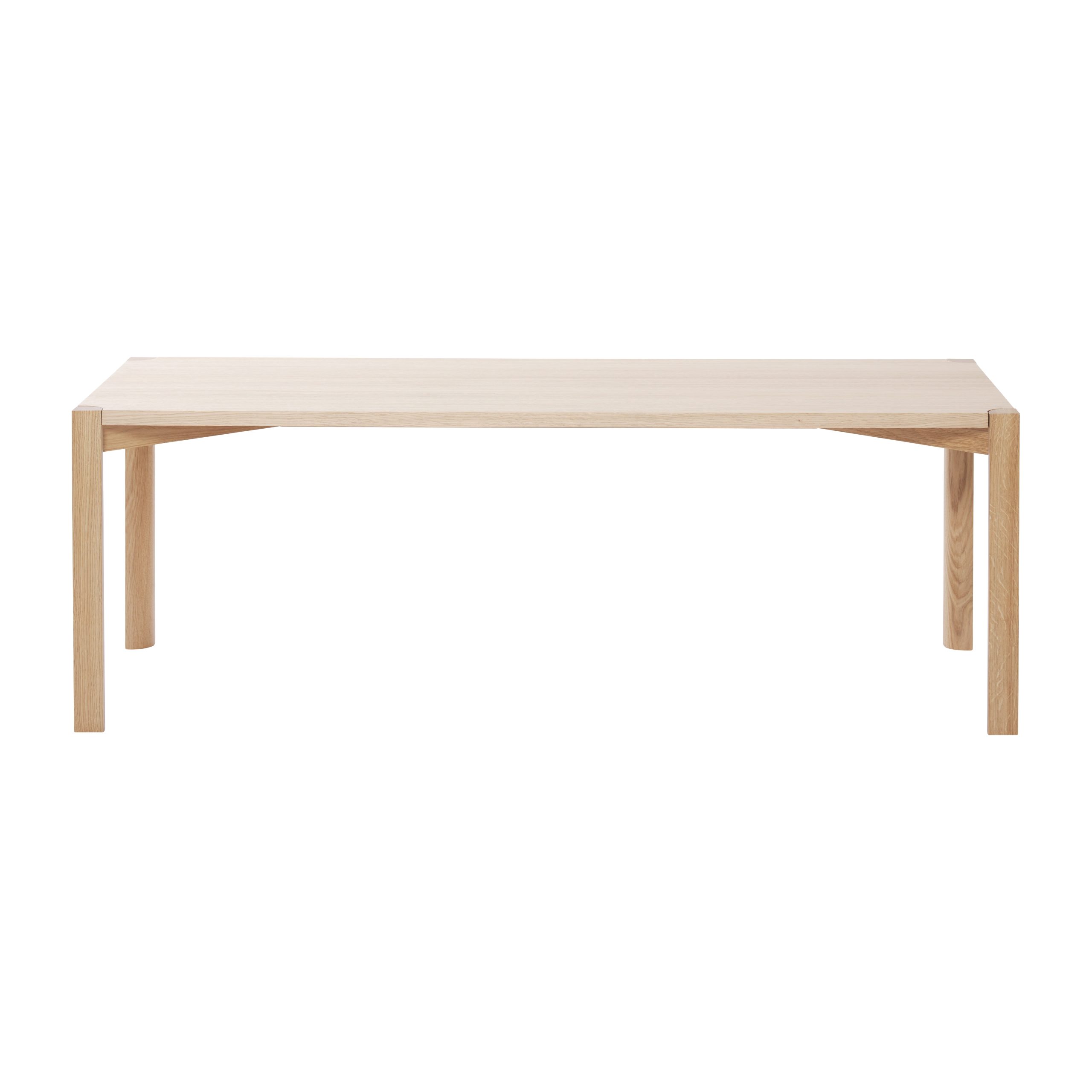 Mesa de centro Anton 50x125 cm Roble pigmentado blanco