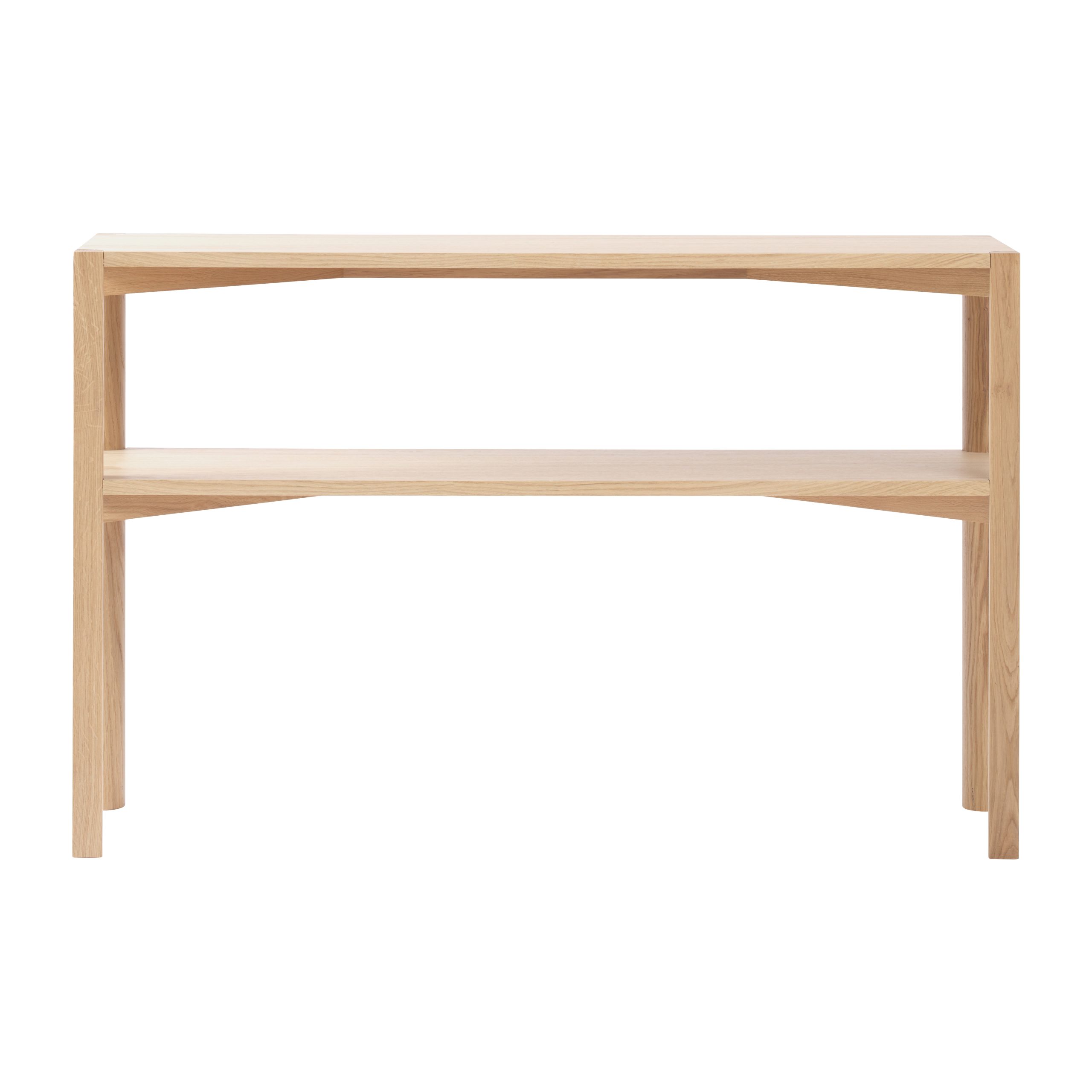 Mesa consola Anton 35x125 cm Roble pigmentado blanco