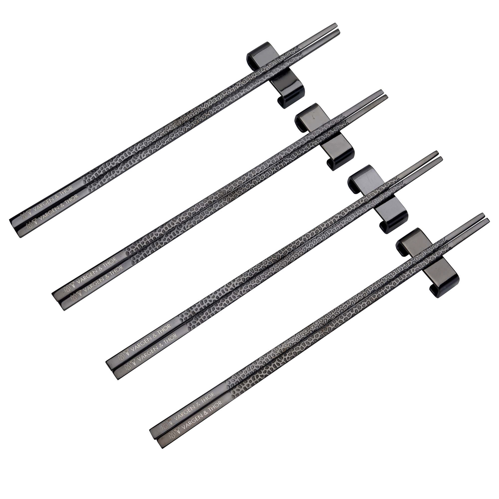 4 Palillos Kito Chopsticks negro