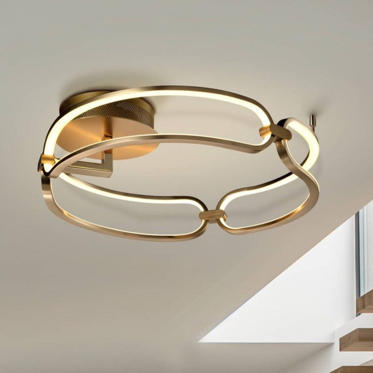 Schuller Colette Plafón LED Ø47 dorado 786430