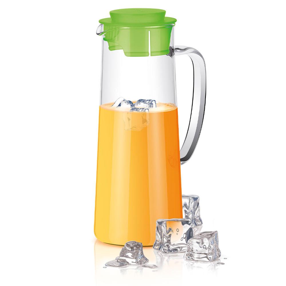 Tescoma Teo Jarra de Agua de 1 Litro para Frigorífico, Vidrio Borosilicato Resistente al Calor, Apta Nevera y Lavavajillas