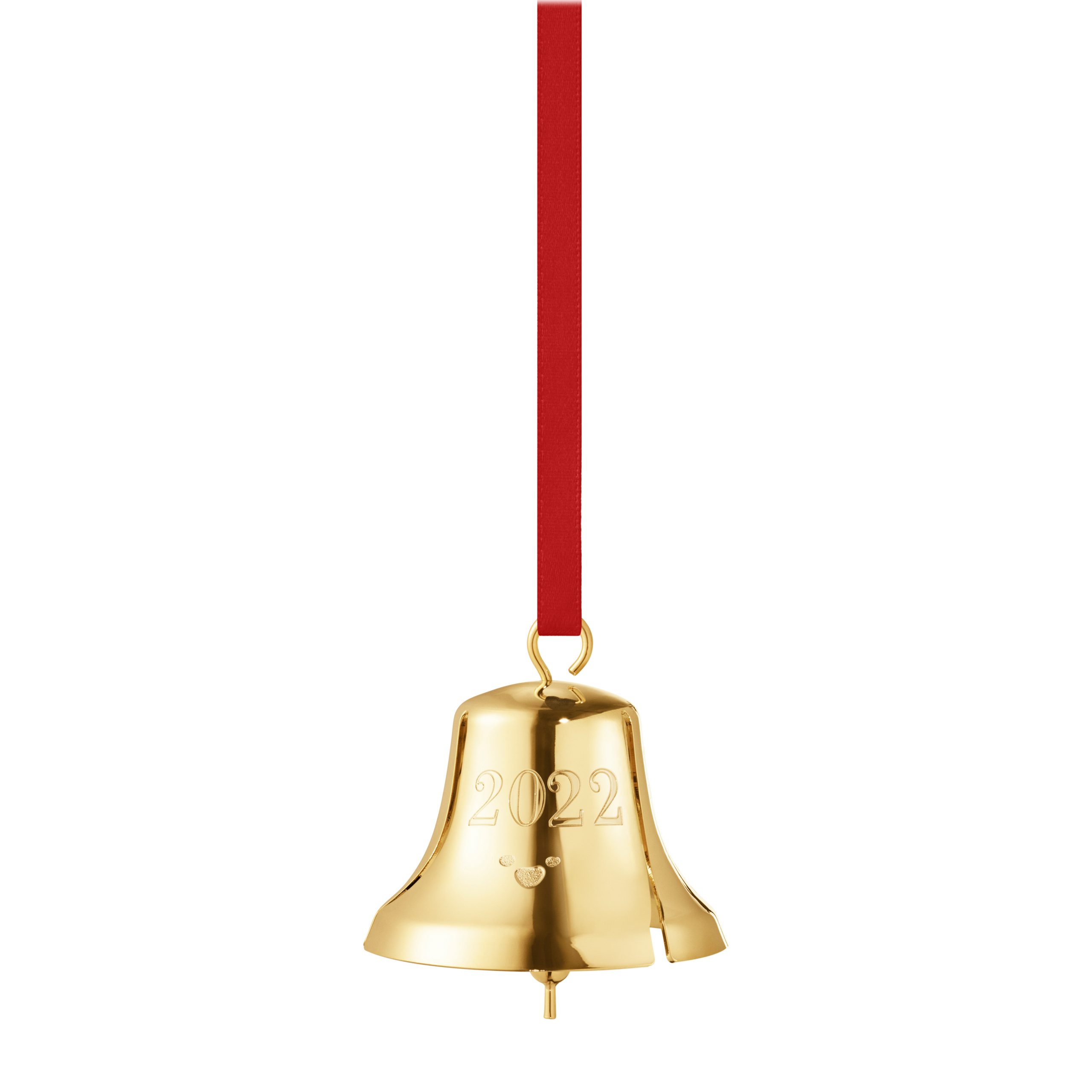 Colgante de navidad campanilla de navidad 2022 chapado en oro