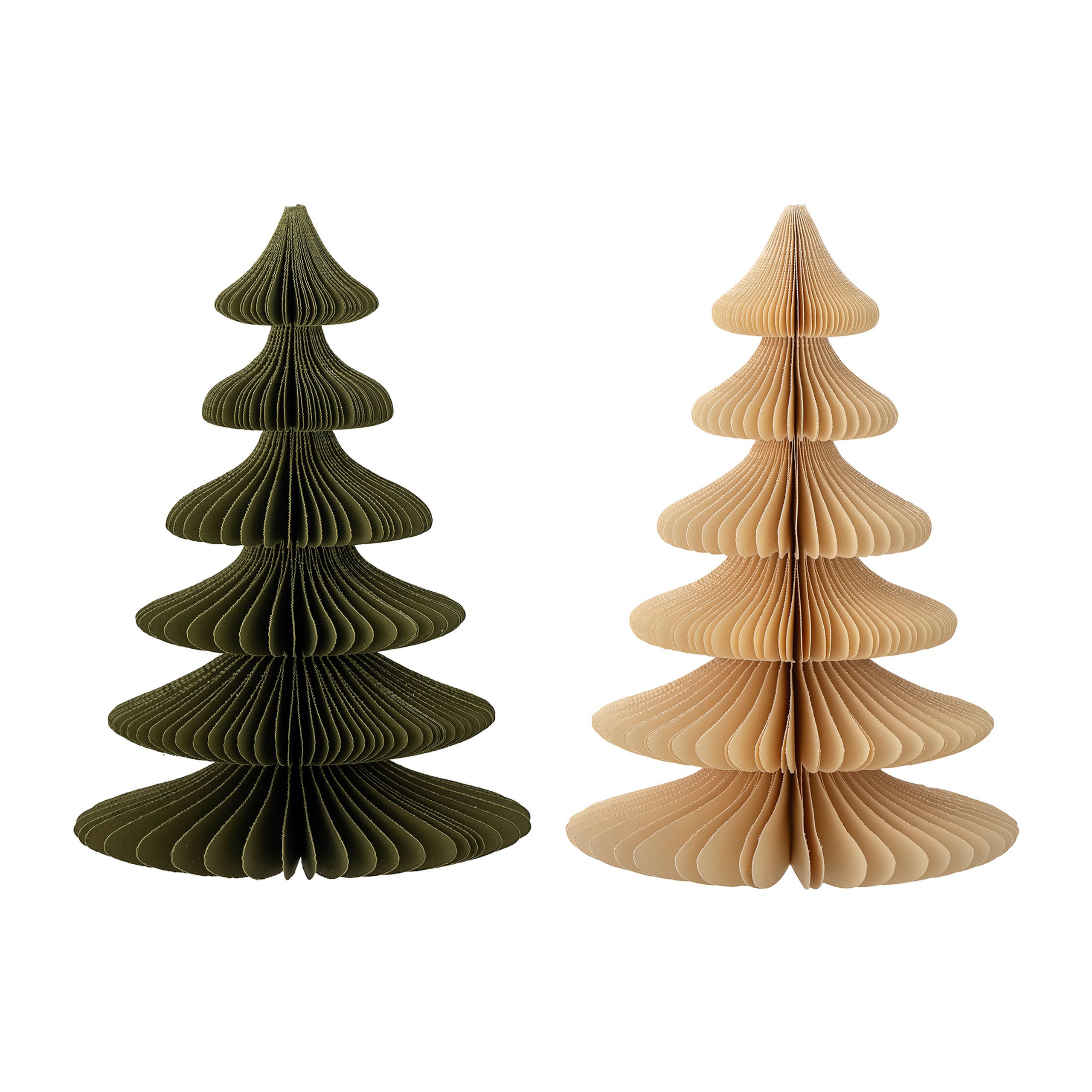 Set de 2 adornos árbol navidad Milan 22,5 cm Green