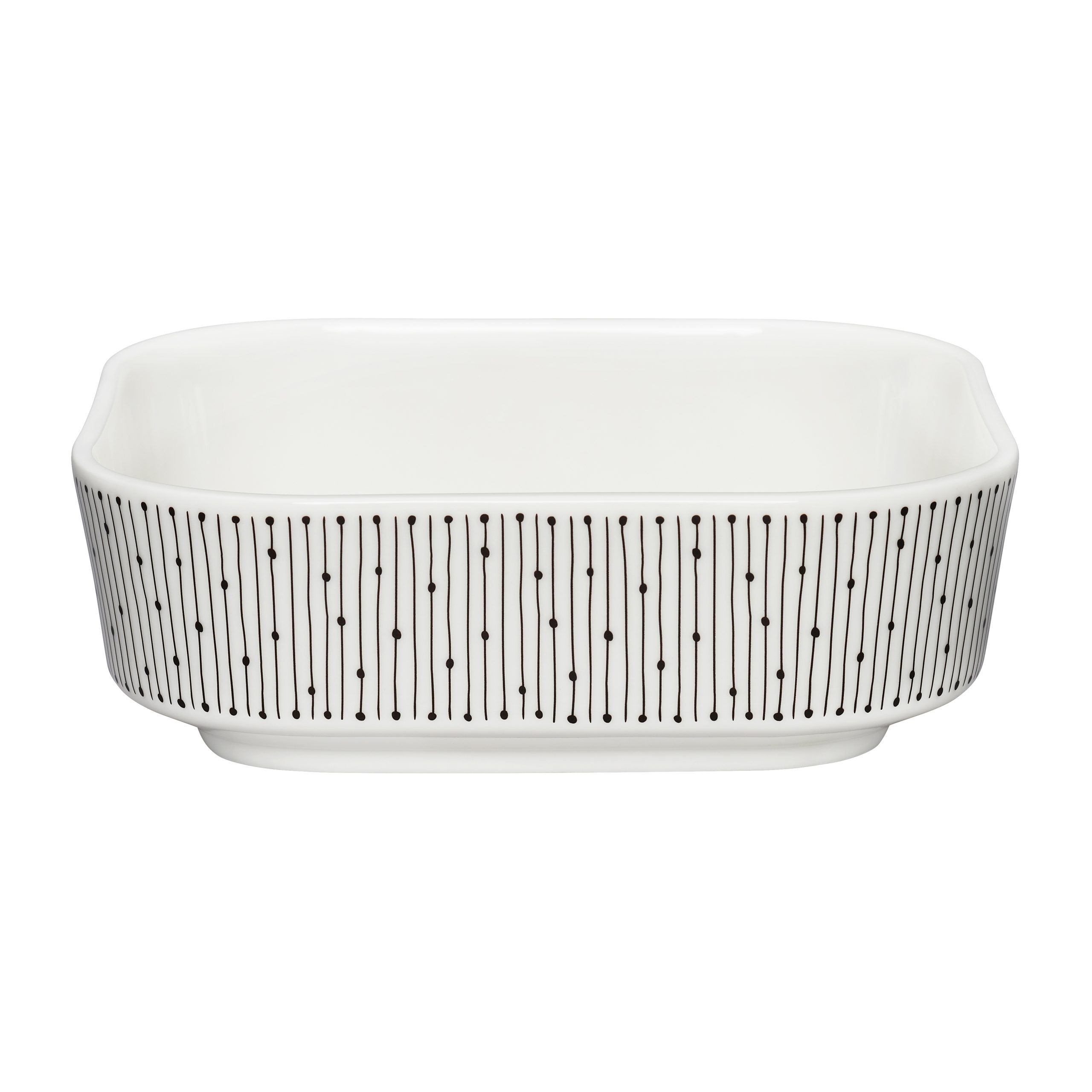 Fuente de horno Mainio Sarastus 0,7 l Negro-blanco