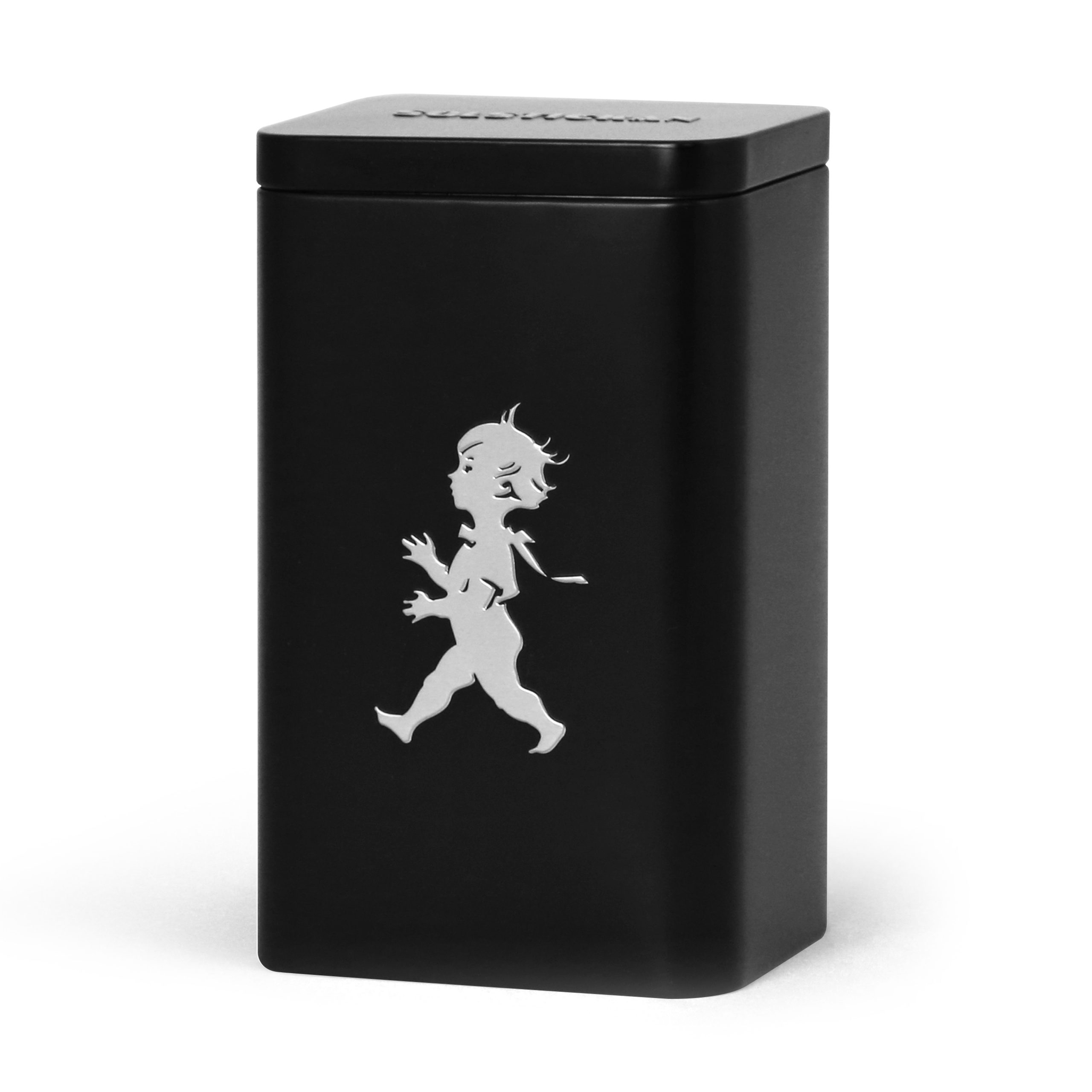 Bote de té Solstickan 15,2 cm Negro mate