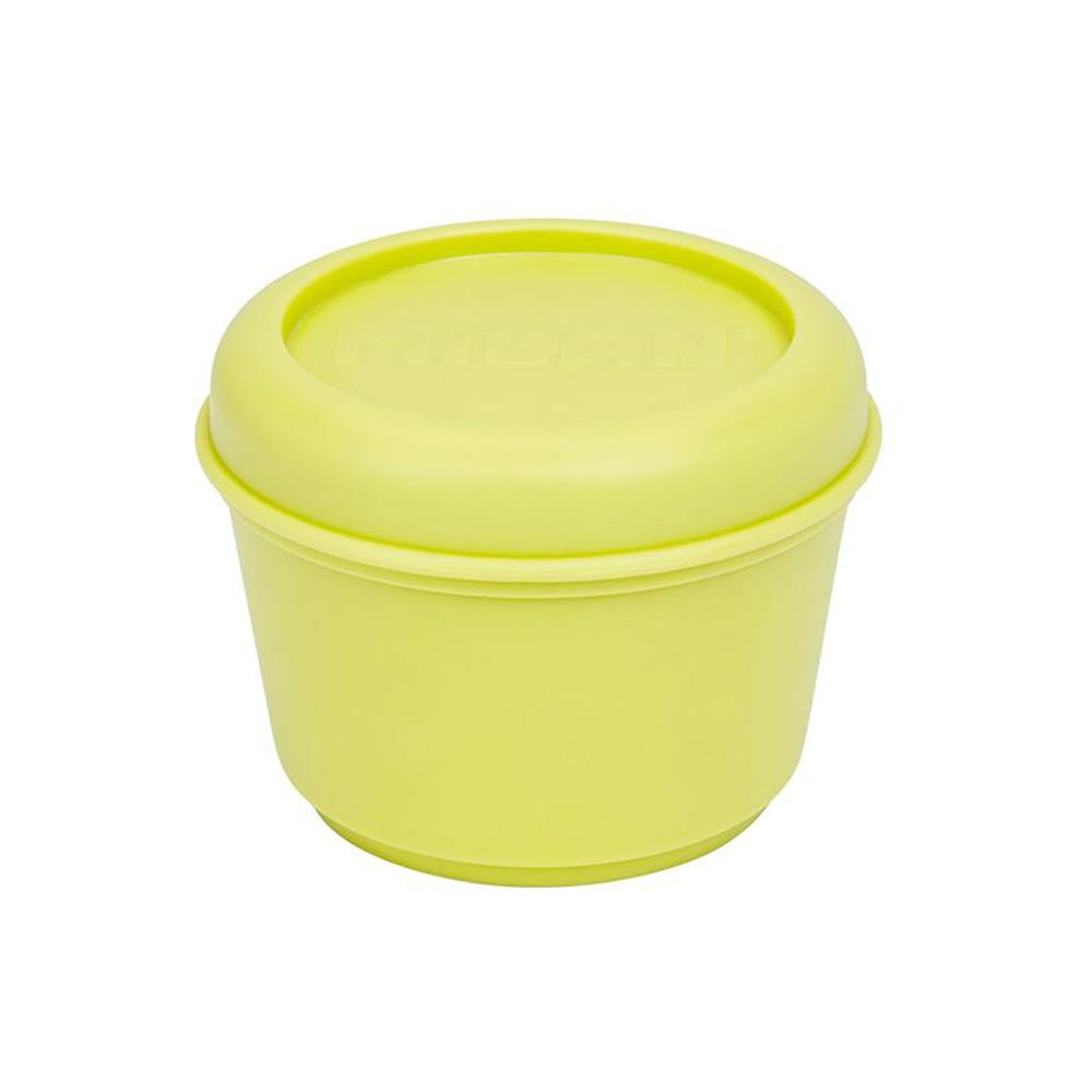 Milán Recipiente para alimentos redondo 0.25l amarillo, serie Sunset, apto microondas, congelador y lavavajillas, BPA free