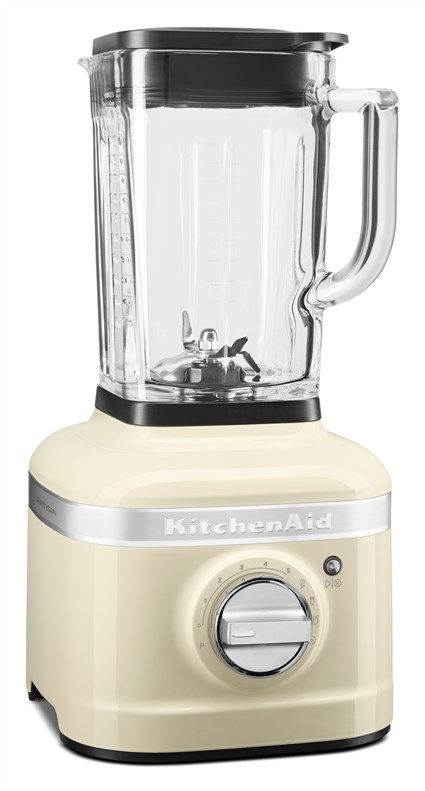 Kitchenaid 5KSB4026 EAC Batidora de Vaso K400 Artisan, 1.4L, 3 Programas, Función Pulse, Acero Inoxidable, Almendra