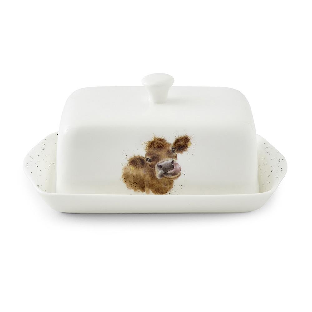 Royal Worcester Mantequera con Tapa Wrendale Design Apta Lavavajillas 18,3x11,5x8 cm