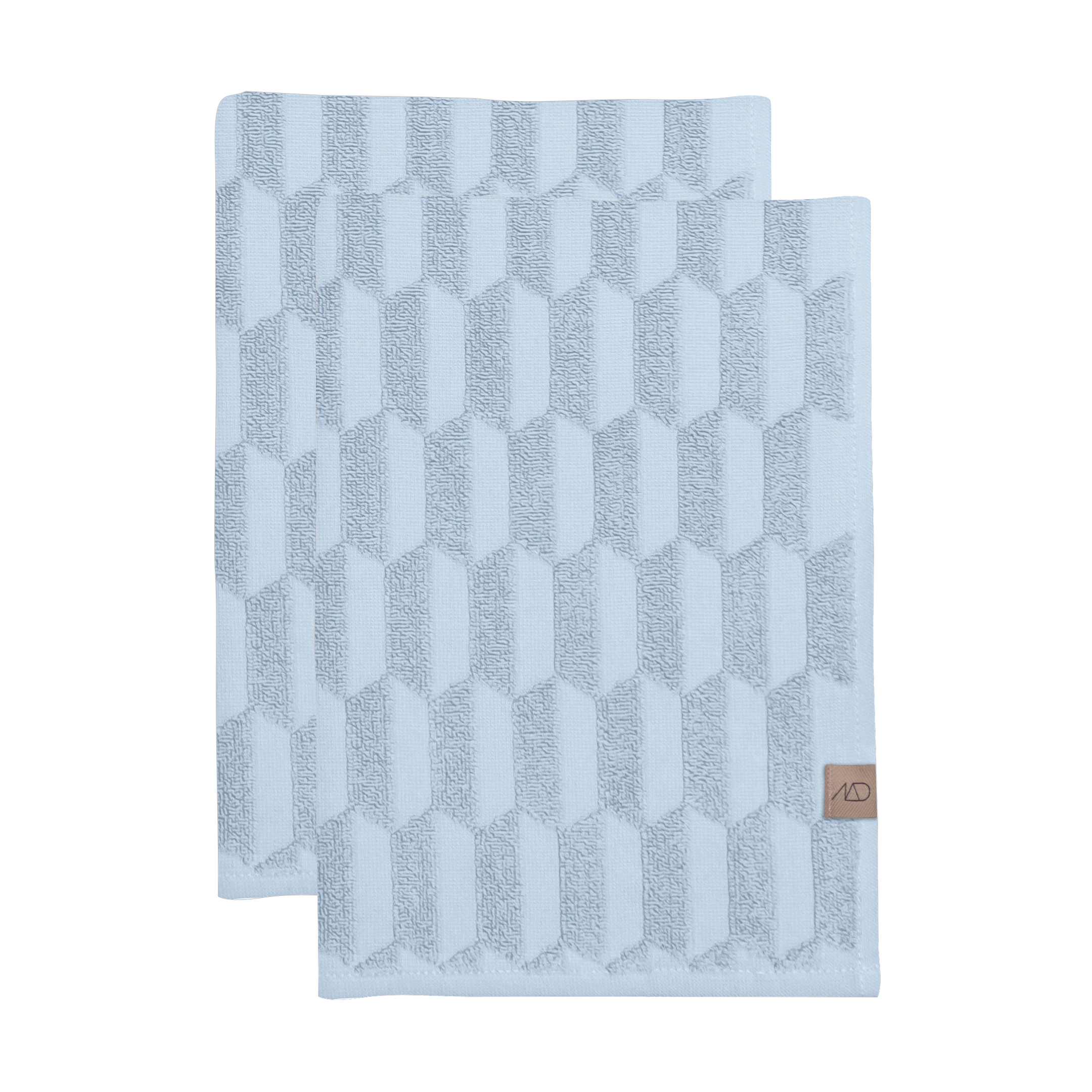 Toallas de invitados Geo, 2-pack Light Blue