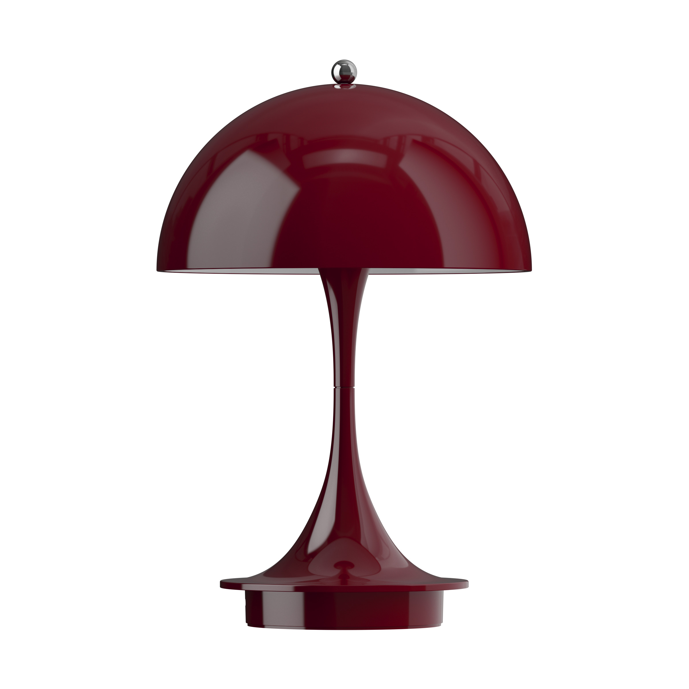 Lámpara de mesa portátil Panthella 160 Opaque burgundy