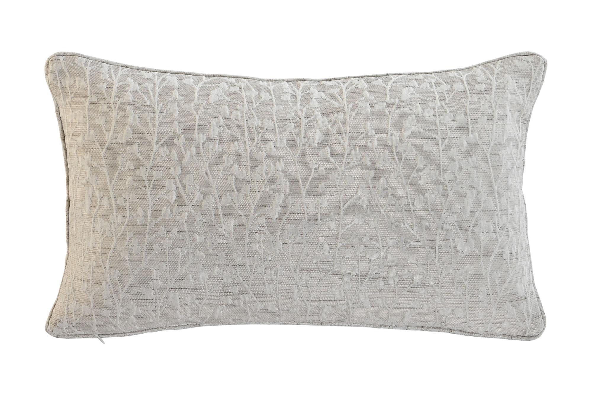 DKD Home Decor Cojín Tradicional Decoración Hogar de Poliéster Beige 50x50x30 cm Tejido Jacquard 380gr Cierre Cremallera