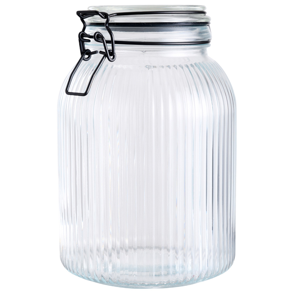 Day Bote de Conserva 1.9 L Vidrio con Relieve y Cierre Mecánico