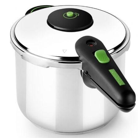 Monix M911001 Olla a Presión Presto 4L, Apta para Inducción, Triple Seguridad y Fondo Difusor