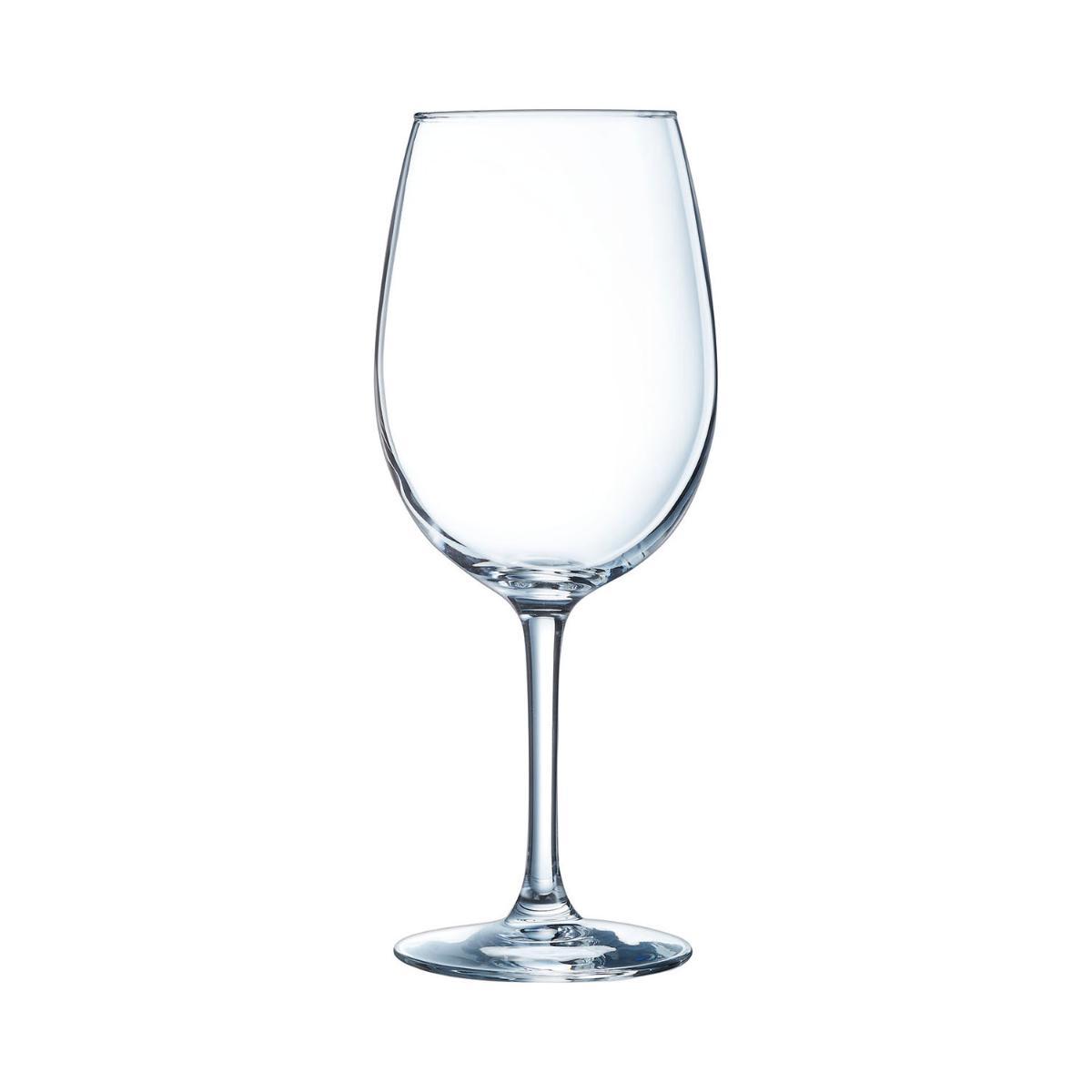 Arcoroc Vina - Set de 6 Copas de Vino de Vidrio Ecológico Transparente 58 cL, Apto Lavavajillas, Fabricado en Francia
