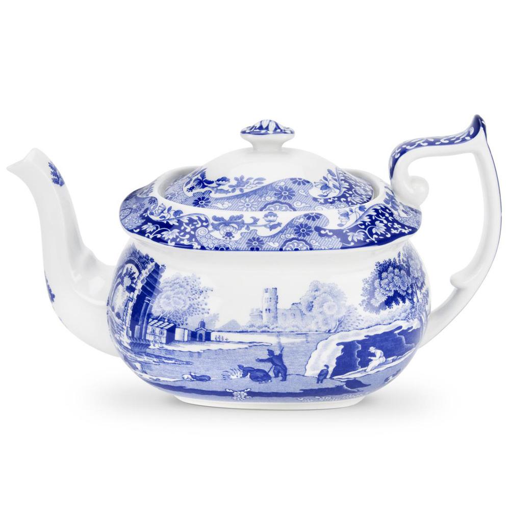 Spode Tetera 1,1 L Colección Blue Italian Apta Lavavajillas Microondas Congelador Horno 170ºC