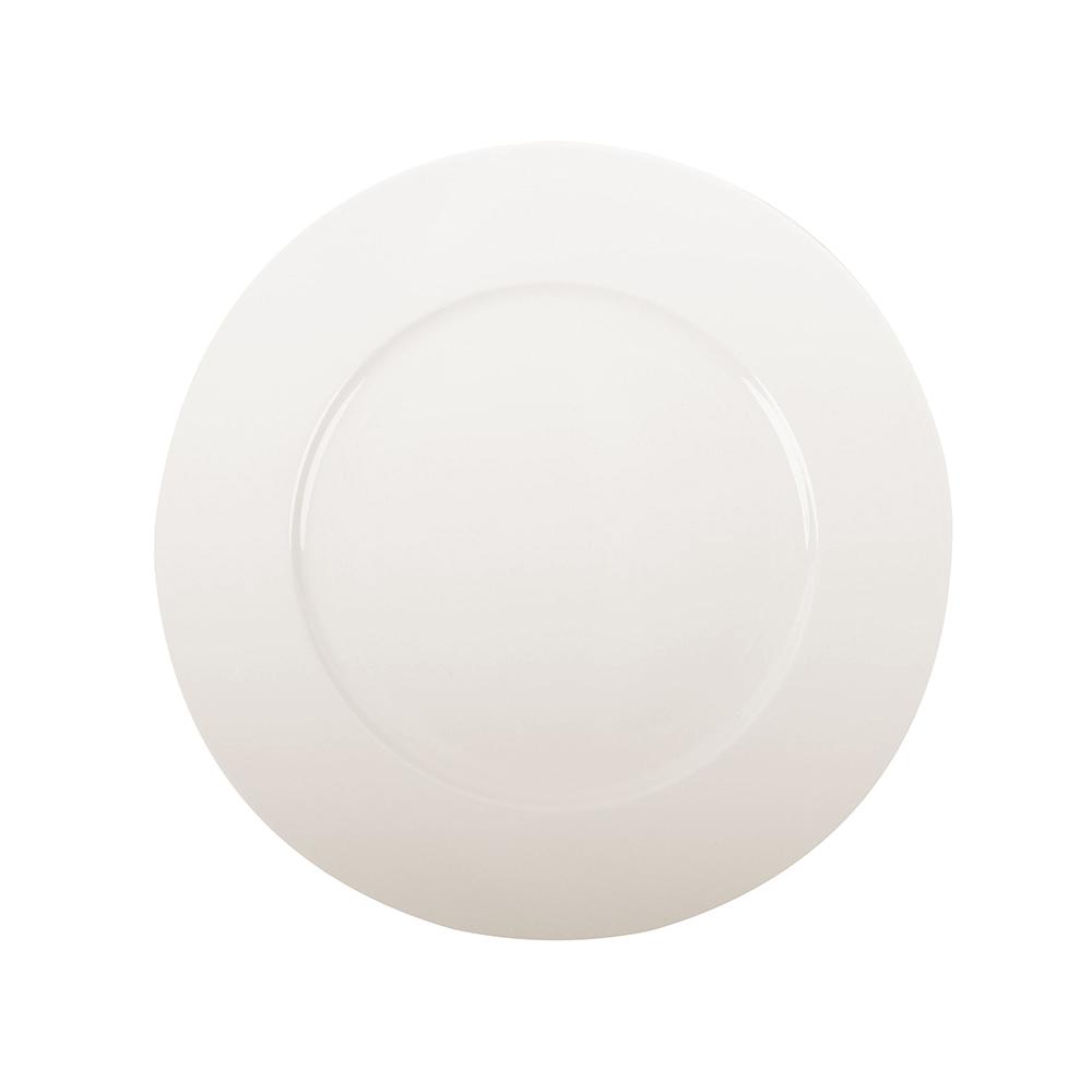 Avet Plato Llano de Porcelana 27 cm, Juego de 6 Unidades Colección Rim Domestic