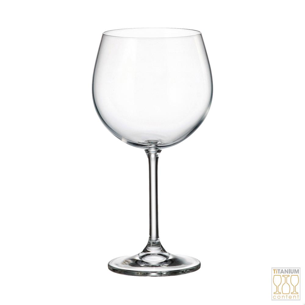 Crystalite Bohemia Copa de Cristal 570 ml con Titanio de 206 mm de Alto - Set de 6 Unidades Resistente y Apto para Lavavajillas